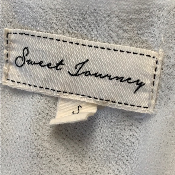 SIZE S Sweet Journey Navy & White Print Tank - Picture 3 of 5